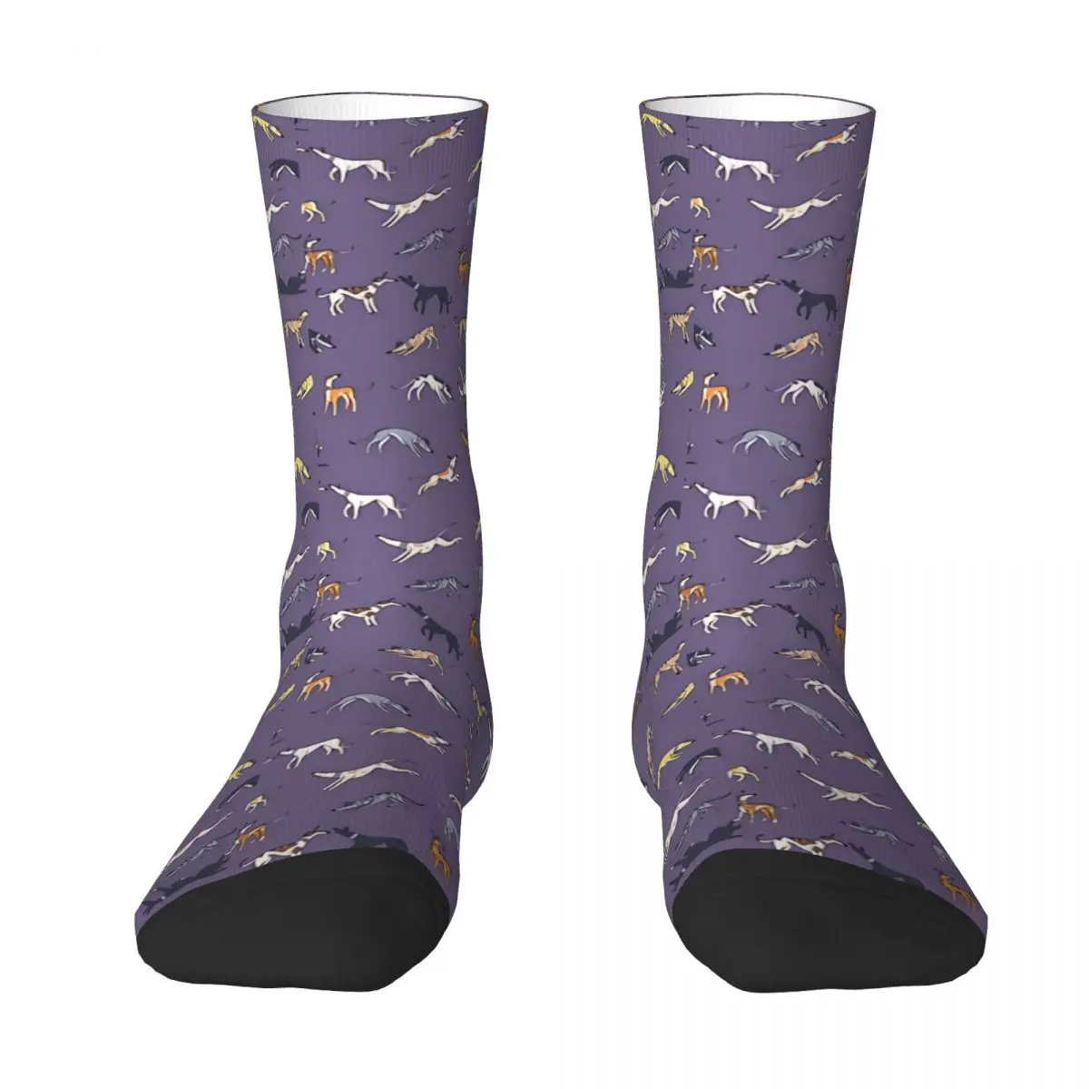 Leaps Hounds Geryhound Greyhounds Dog Unisex Winter Socks Warm Happy Socks Street Style Crazy Sock