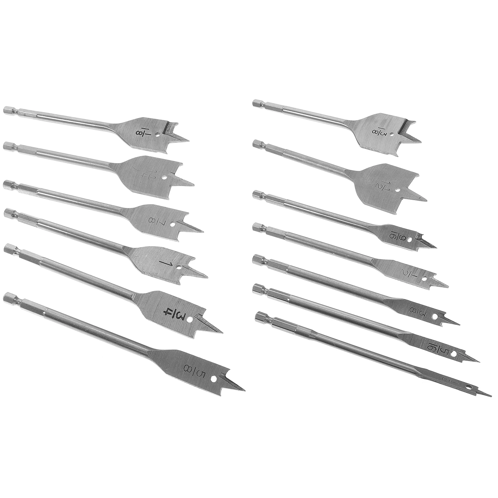 

13pcs Flat Paddle Spade Bits Long for Woodworking 3 8 9 16 3 Drill Bit Kit 4 Inch DIY H Tool Parts