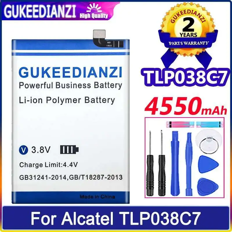 

Fast Charging For Alcatel TLP038C7 Mobile Phone Battery Long-Lasting 4550mAh