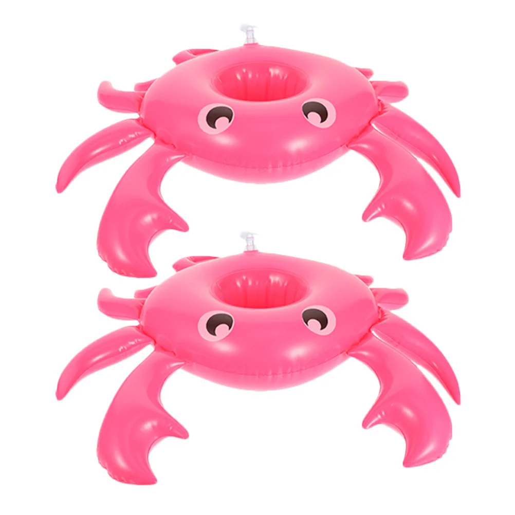 قطعتان من ملحقات حمام السباحة لحامل المشروبات وحوامل الأكواب العائمة وصينية قابلة للنفخ