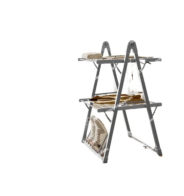 

Balcony Floor-to-ceiling Electric Heating Drying Rack Clothes Drying Rod Multifunctional Folding Drying Hanger Shoes