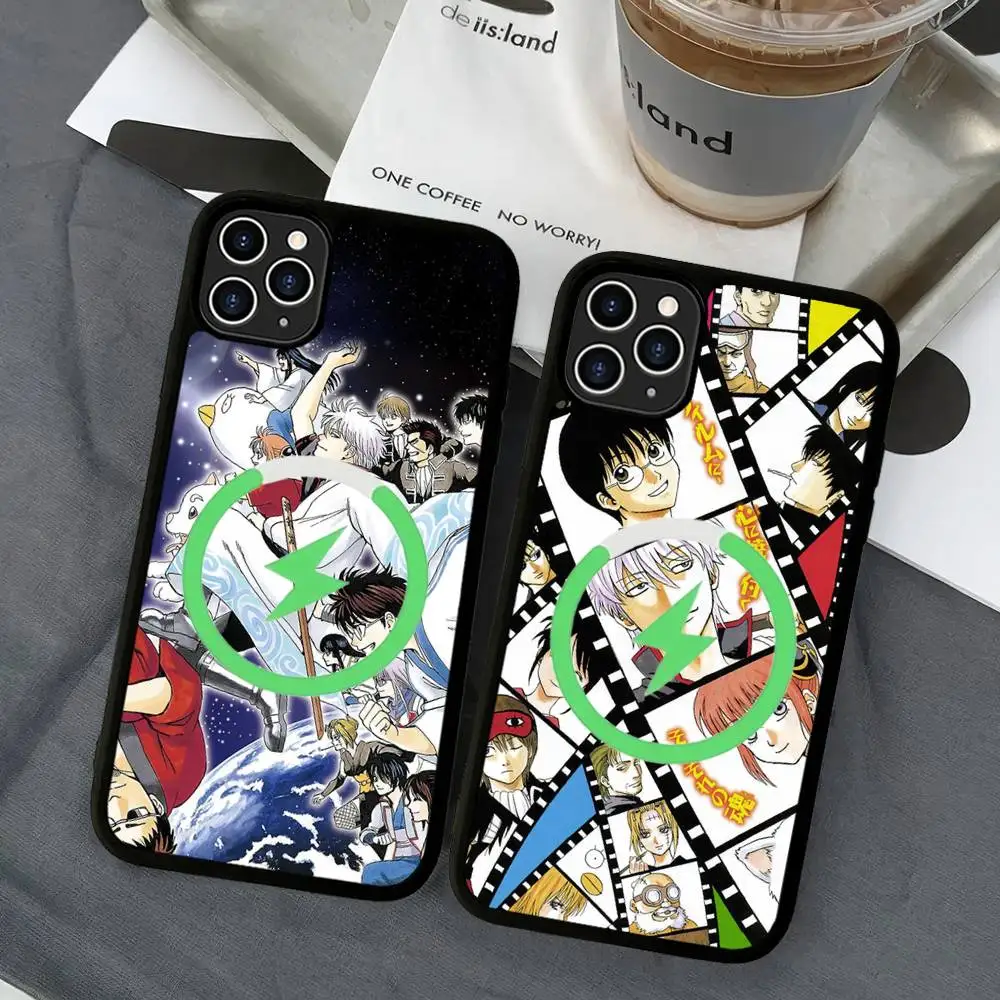 

Funny Anime GINTAMA Magnetic For Magsafe Phone Case For IPhone 17 Air 16 Pro Max 15 14 13 12 11 Protective Cover