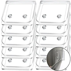 Clear Shower Curtain Clips Hook Holder Anti Splash Spill Windproof Shower Curtain Clip for Side of Shower Bathroom Accessories