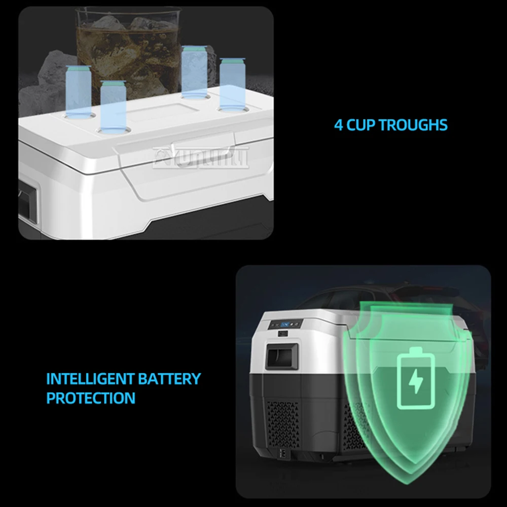 30L Camping Nevera Pequeña Electrodomestico Portable Car Refrigerator Compressor Freezer Fridge