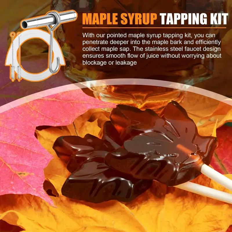 Maple Syrup Tapping Kit Stainless Steel Efficient Maple Syrup Filter Safe Energy-Saving Maple Syrup Supplies Maple Syrup Taps