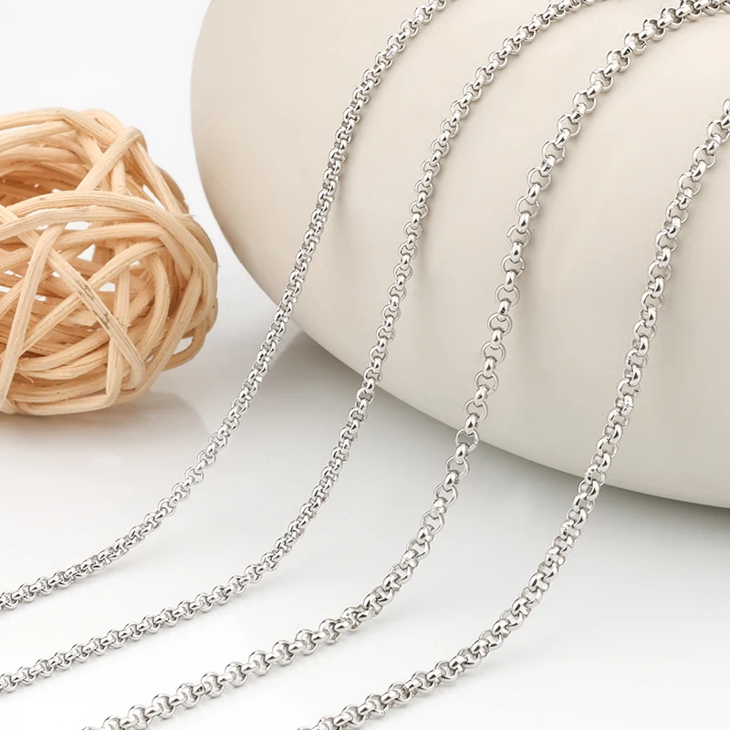 

1 Meters Stainless Steel Craft Chain Link Bracelet Necklace Glasses Cable for DIY Jewelry Making Materials Supplies Wholesale