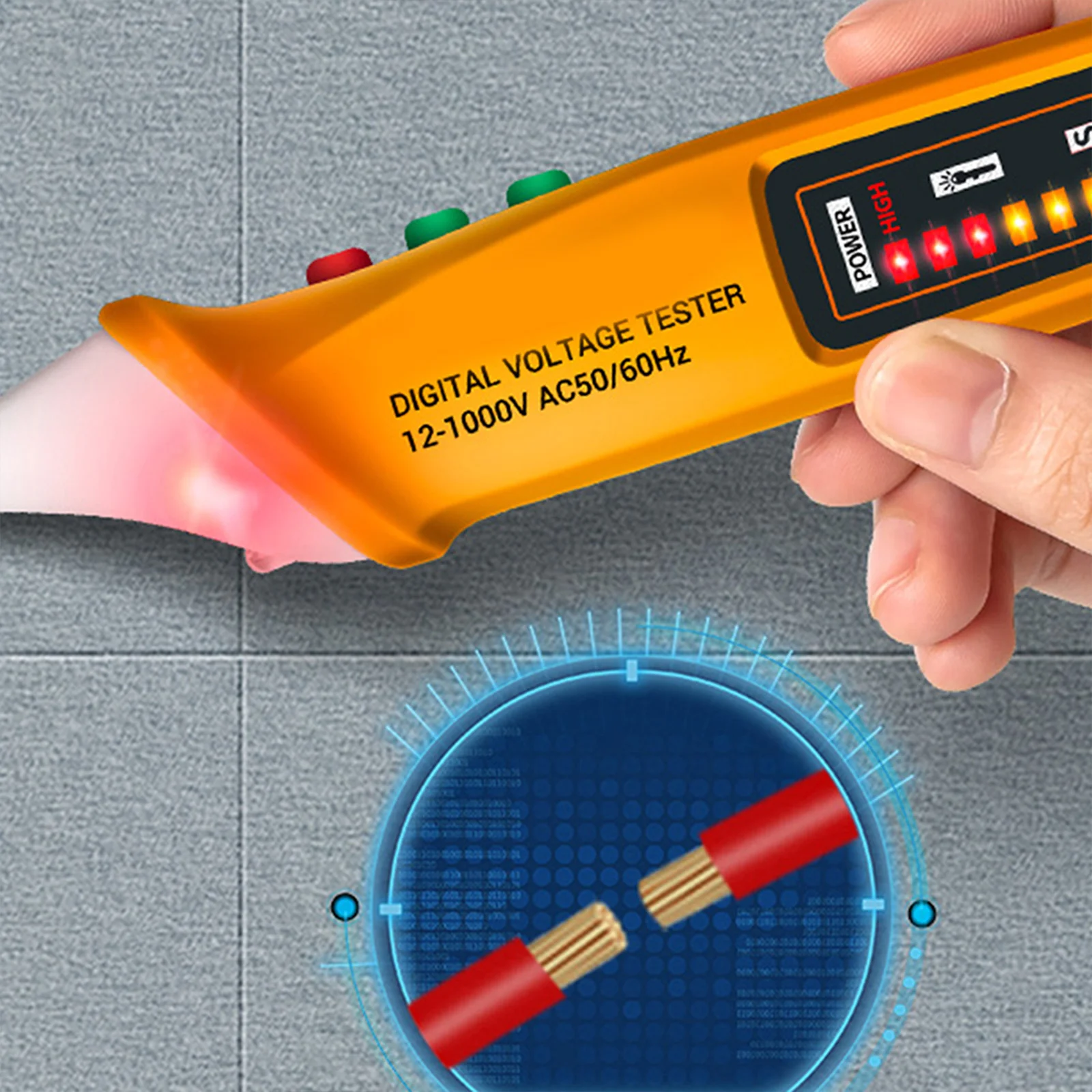 

Voltage Tester Pen 12V 250V Compact Circuit Tester for Electricians Flashlight Non Contact Electricity Test Pencil Breakpoint