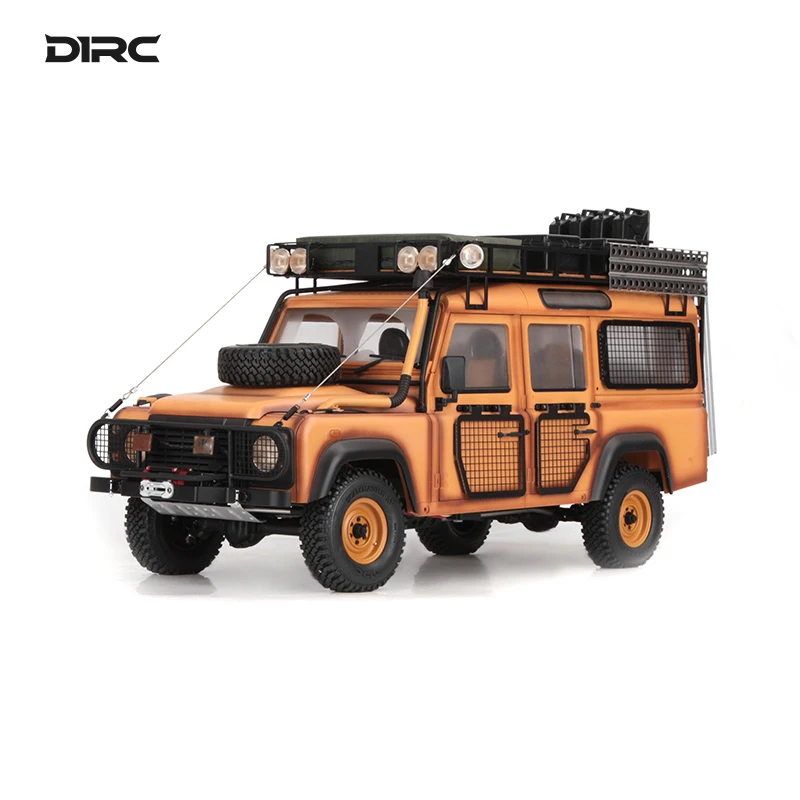 D1 Rc Climbing Car 1/10 Simulation Land Rover Defender D110 Camel Cup Cross-Country Metal Car Model Remote Control Toy
