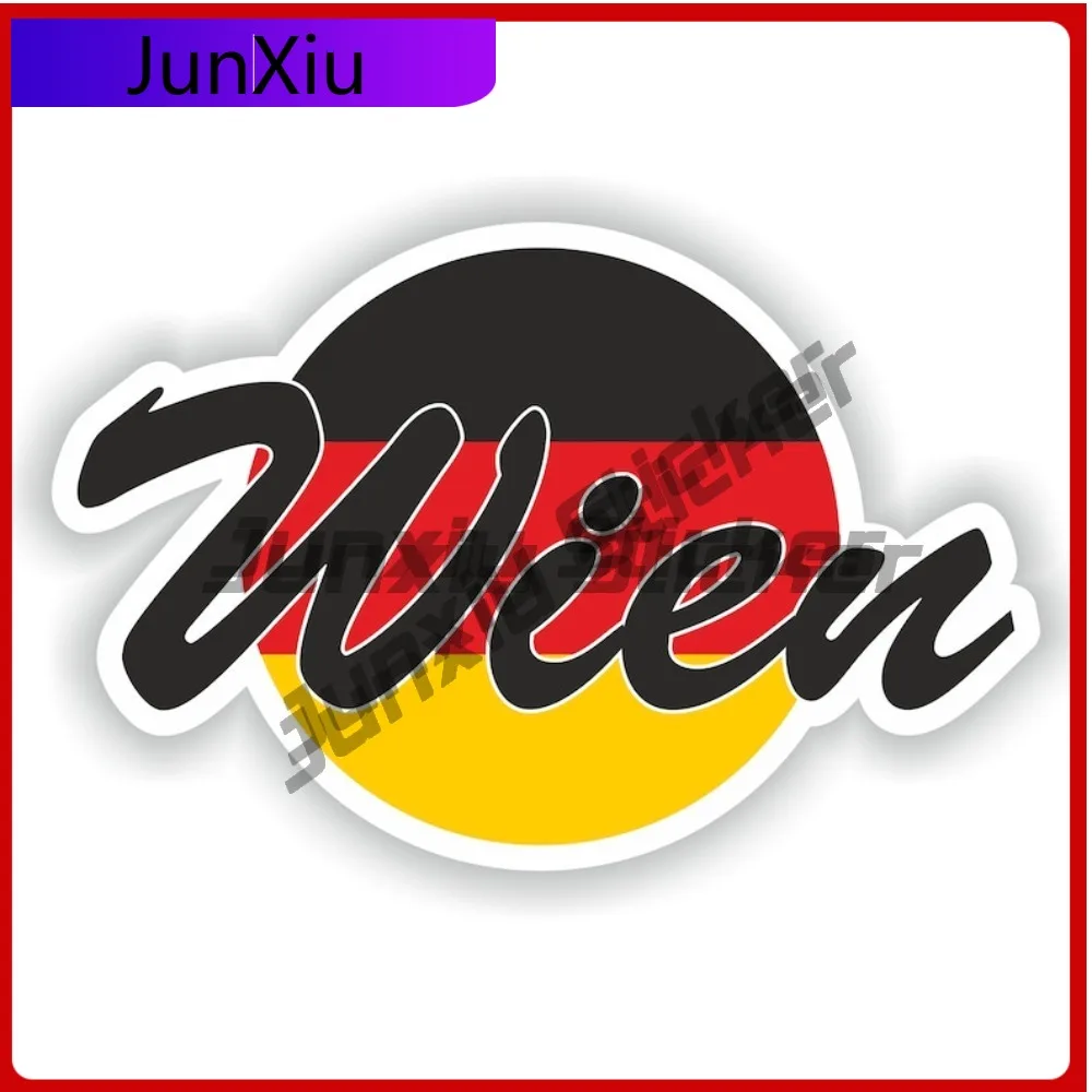 

Wien Germany Flag With City Sticker Personality High-quality Decal Accessories Motorcycle Accessories And Decals Off Road Sticke