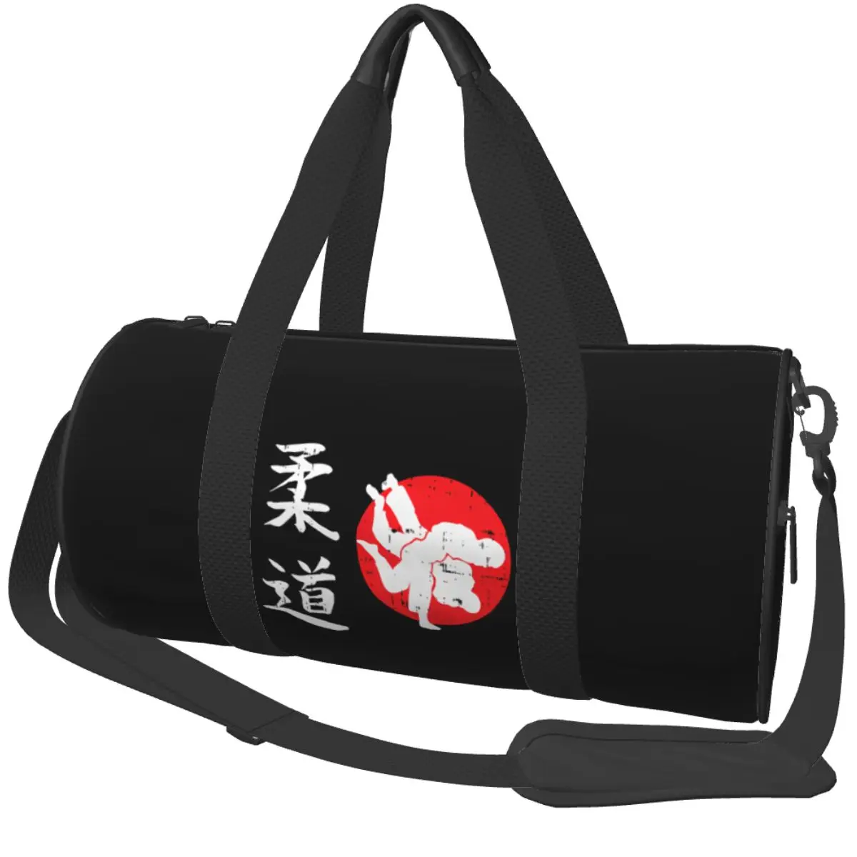 

Спортивные сумки с японским символом для дзюдо, большая вместительная спортивная сумка для выходных, мужская сумка с принтом, дорожная тренировочная винтажная сумка для фитнеса
