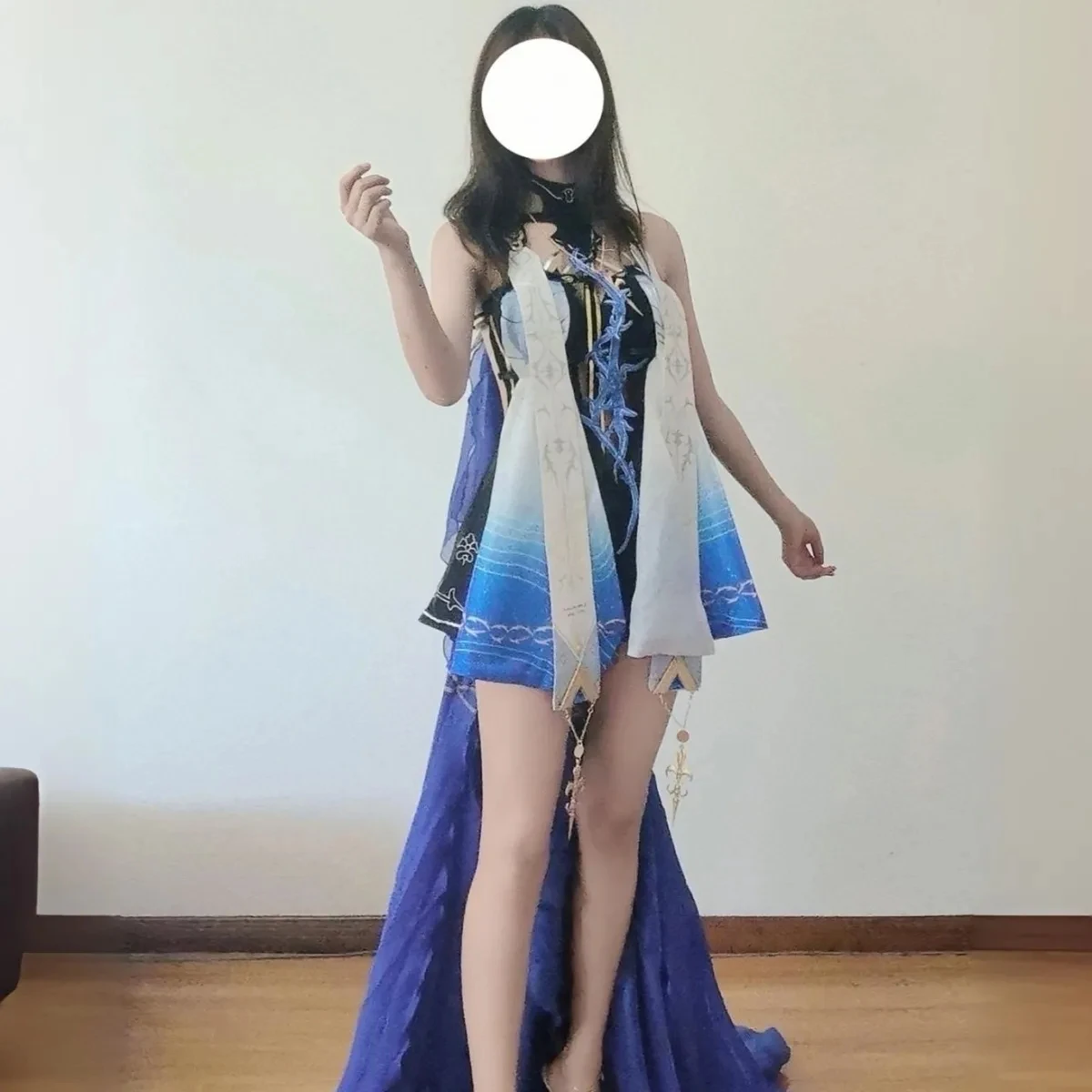 Disfraz de Cosplay de COWOWO Wuthering Waves Cartethyia, Vestido de Fludelis Katia, Pelucas, Ropa de Juego de Roles para Mujer, Niñas, Anime, Halloween