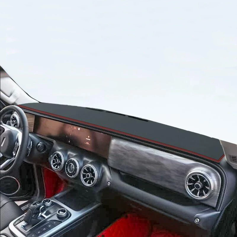 Leather Dashboard Cover Leather Dash Mat Anti-Glare Dashboard Pad For GWM Wey Tank 300 2024 2025
