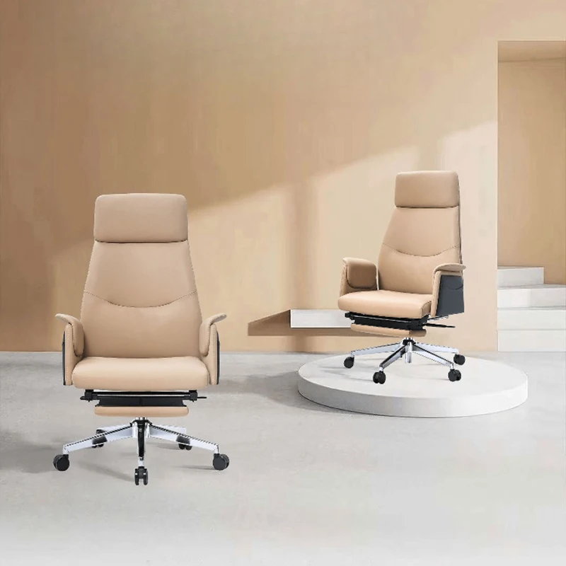 

Nordic Creative Office Chair Modern Simple Design Recliner Computer Chair Comfortable Long Sitting Company Office Furniture FYOC