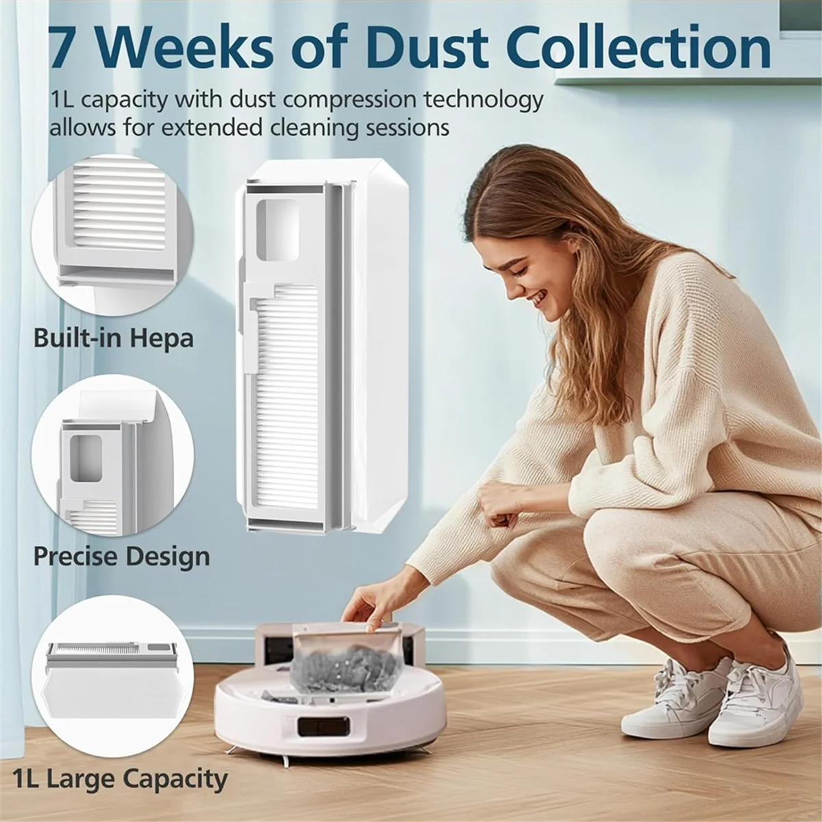 Für Narwal Freo X Plus/Freo X Ultra Staubsauger Hauptseite Bürste Hepa-Filter Mopp Tuch Staub Taschen Ersatzteile # ABLE