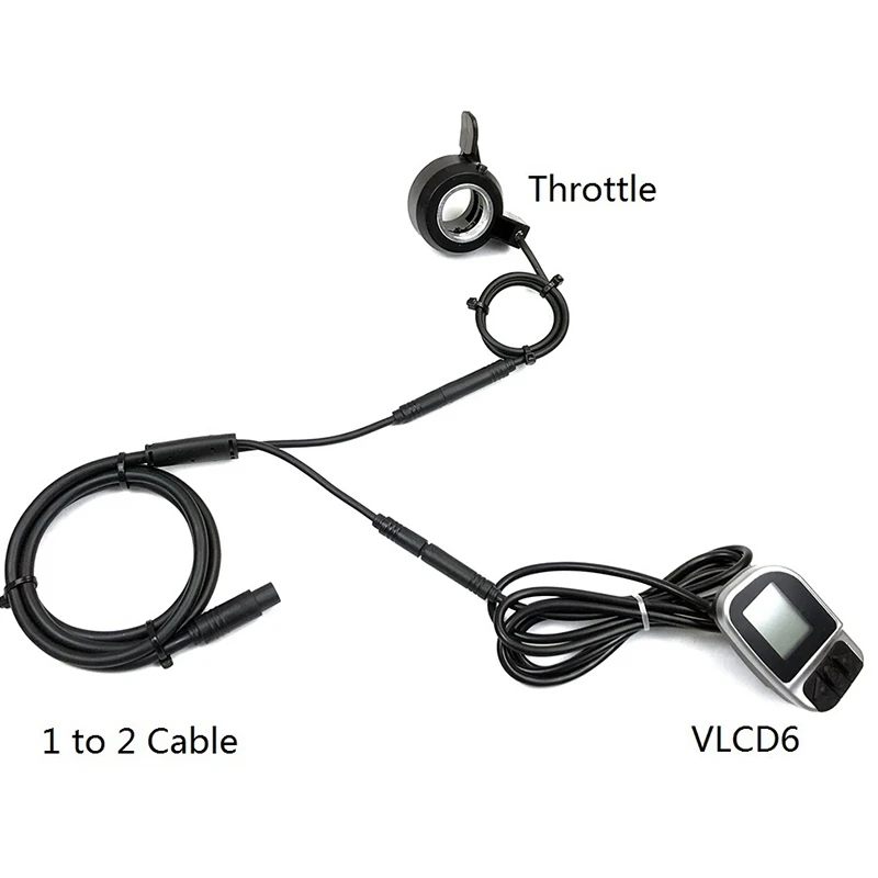 Y-Splitter Cord Cable For Tongsheng TSDZ2 Mid Dive Motor VLCD6 XH-18 Instrument Bicycle Modification Accessories