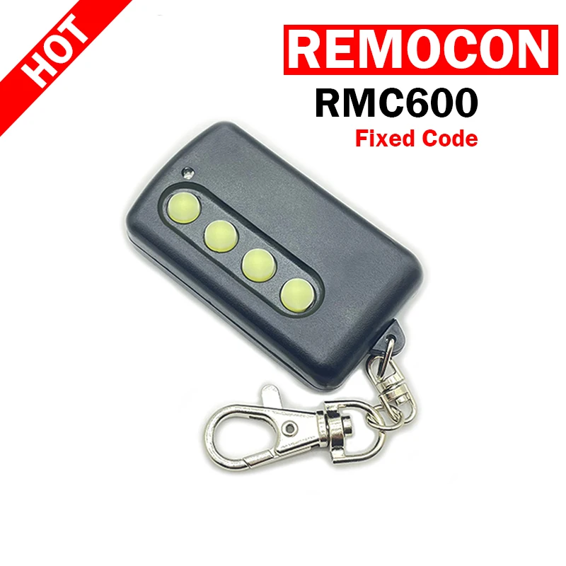 Comando à distância REMOCON mais recente RMC 600 RMC-600LRT1 RMC 610 250 MHz-450 MHz Comando à distância para abertura de porta de garagem com frequência ajustável