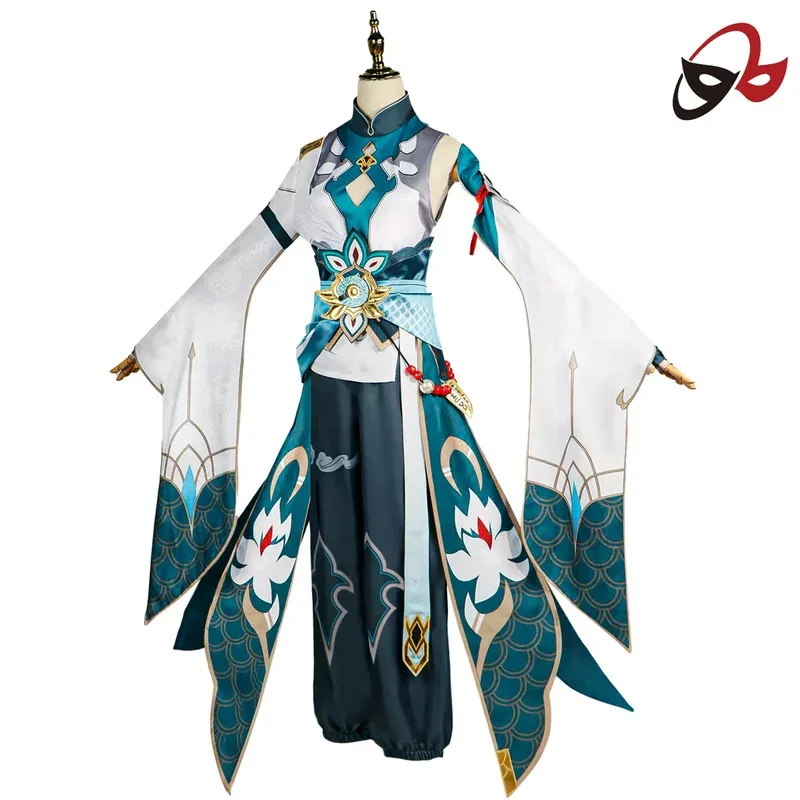 أزياء دان هنغ إمبيتور لونا التأثيرية هونكاي ستار رايل كرنفال زي موحد شعر مستعار أنيمي أزياء الهالوين لعبة النساء