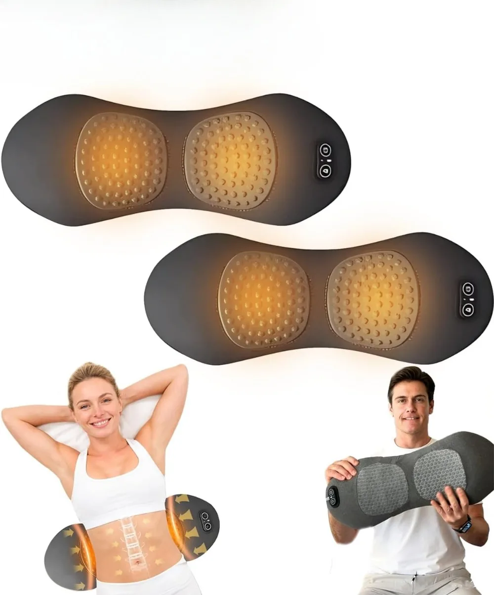 

Массажер для спины Triple Fusion с подогревом, вибрацией и функцией вытяжения для глубокого расслабляющего массажа при ишиасе