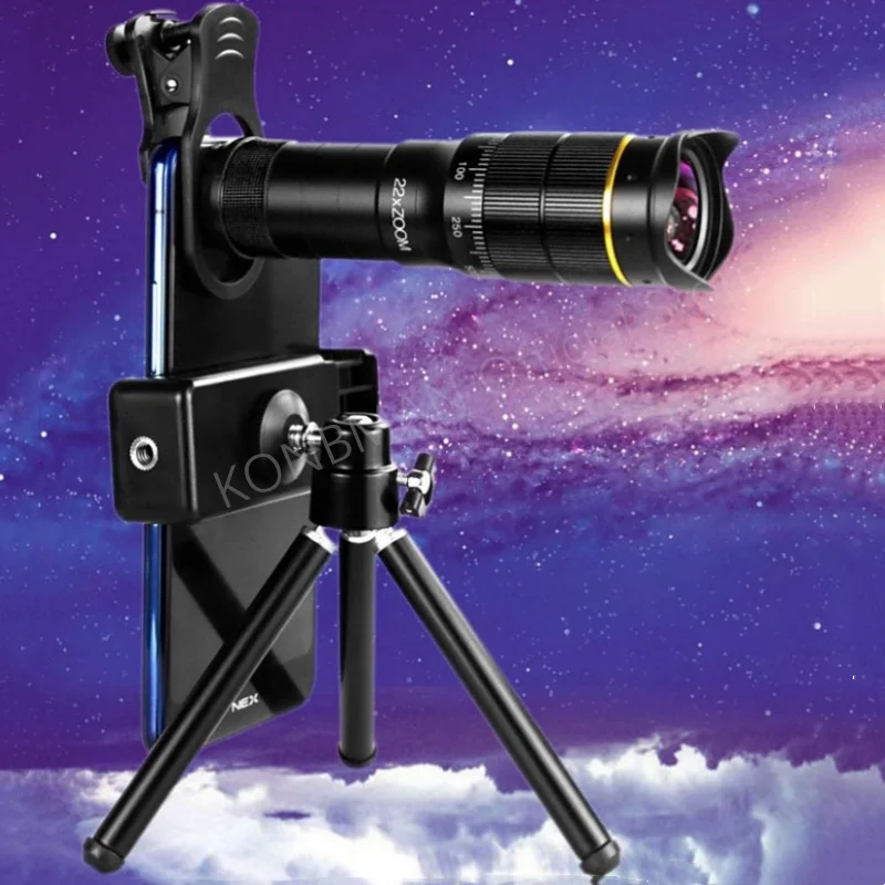 

32X High-power Monocular Telescope Mobile Photography Lens Professional High-definition Zoom Mobile Lens Camping Travel