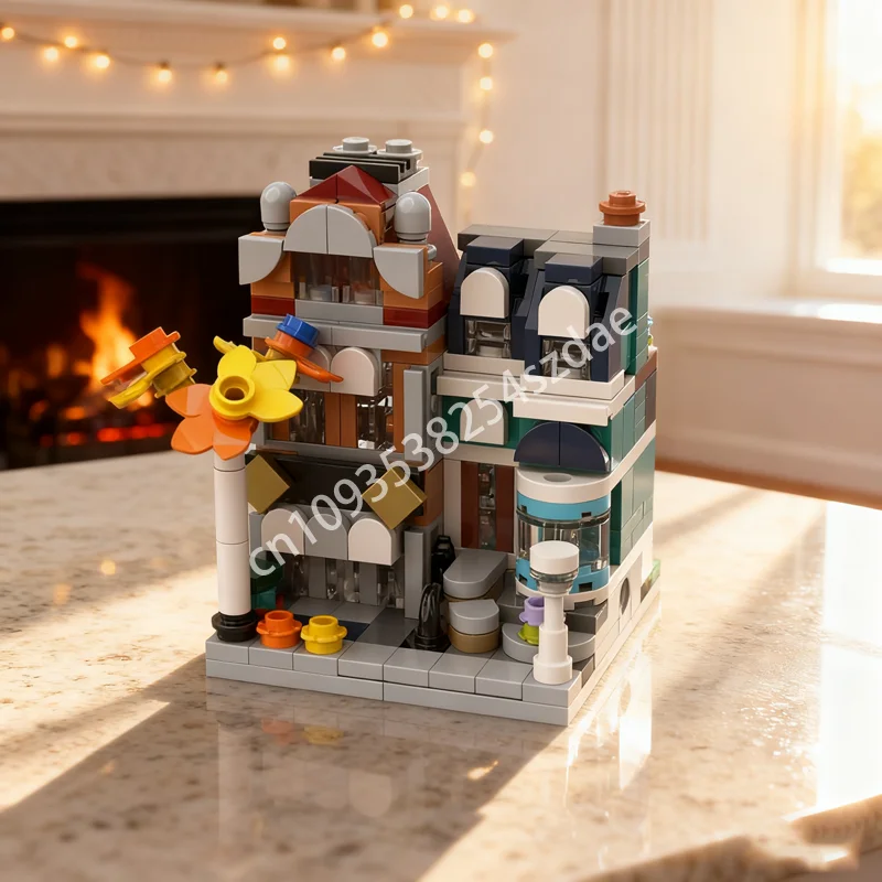 312 قطعة MOC صغيرة وحدات الكتب نموذج مصغر اللبنات تجميع فكرة هدايا عيد الميلاد التعليم لعبة الطوب عيد ميلاد الاطفال