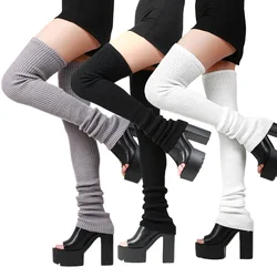 Anime Gothic Lolita Tights Knee Socks Cosplay Costumes Accessories Knitted Leg Warmer Loose Socks Pile Women Maid Sleeve 90CM