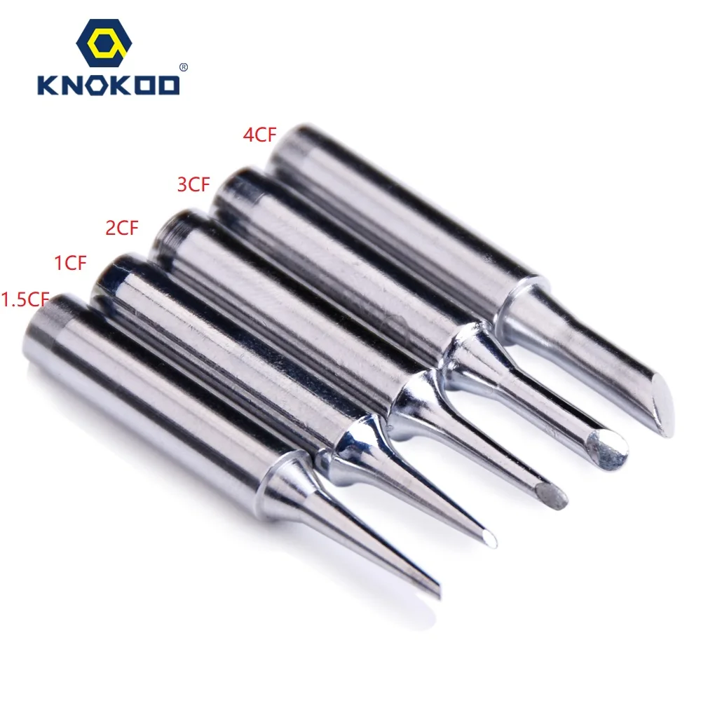 KNOKOO Wholesale High Quality 900M Solder Iron Tip 900M-T-1.5CF 1CF 2CF 3CF 4CF Lead-free For Soldering Rework Station