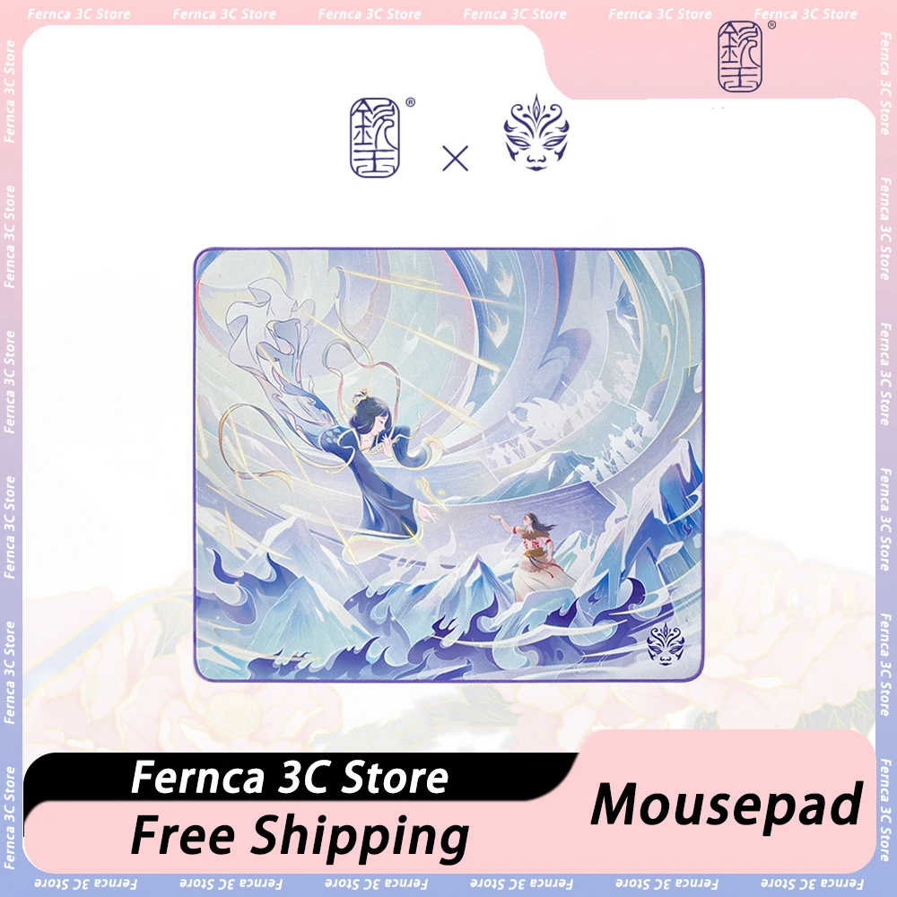 

QinYu The Fairy of Ninth Heaven Series E-sports Mousepad PORON Non-Slip Smooth Gaming Mousepad Mouse Pad Valorant FPS PC Gamer