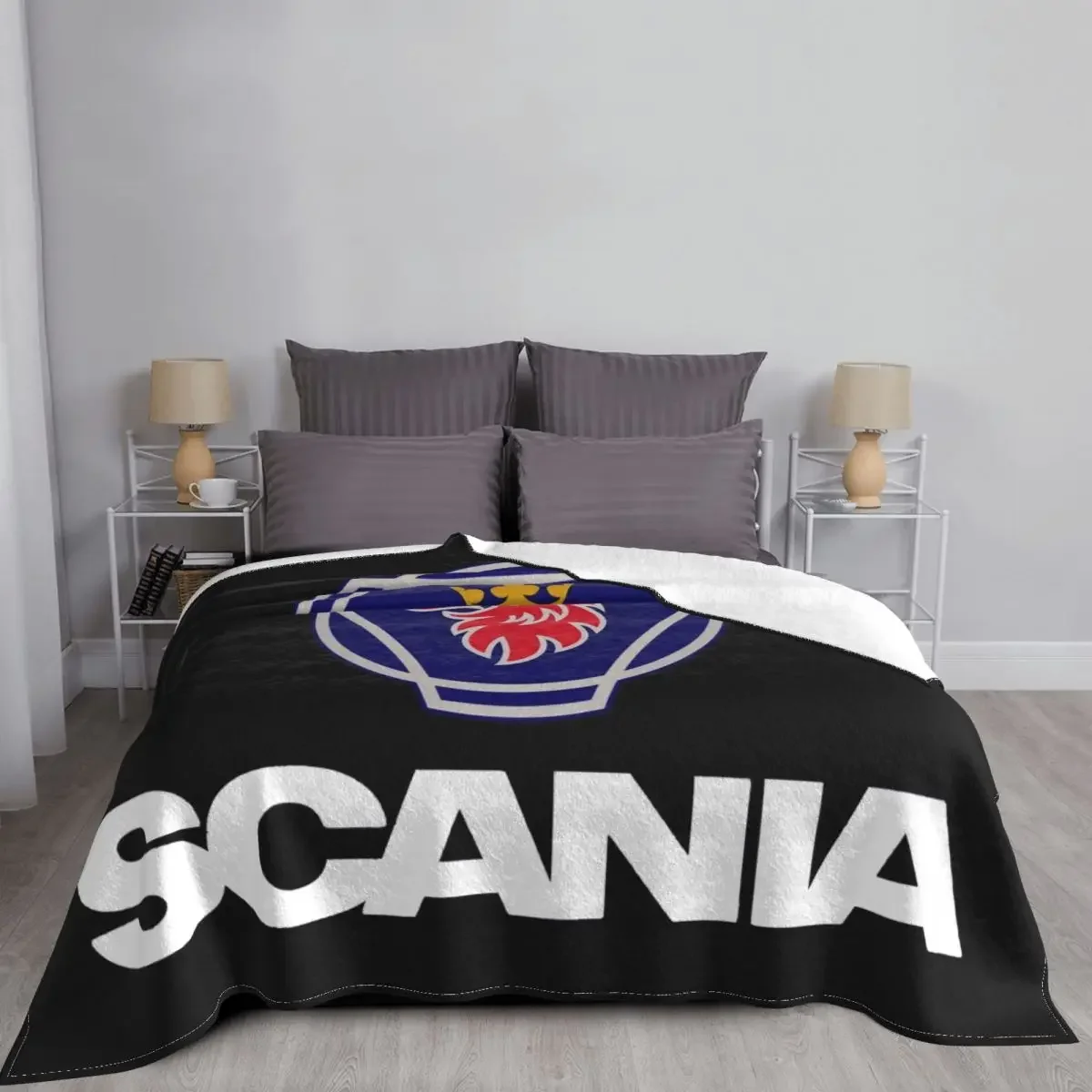 Sweden Saabs Scanias Blankets Fleece Winter Portable Lightweight Thin Throw Blanket for Bedding Travel Bedspread