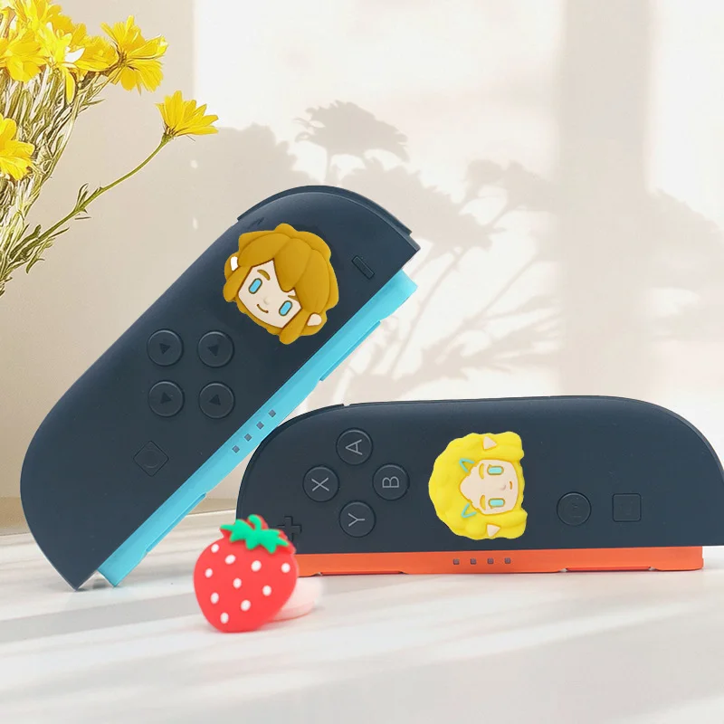 2pcs Legend of Zelda Link Zelda Silicone Rubber Thumb Grip for Nintend Switch 2 PRO PS5 XBOX JoyCon Controller Protective Cover