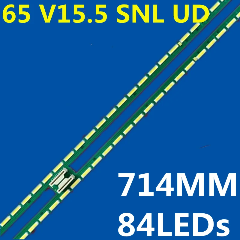 tira de retroiluminacao led 84 lampadas 65 v155 snl ud 6922l0154a 6916l2055a 6916l2056a 65q2r 65g9200 led65x8900s 65uf950v za lc650ege dh m 01