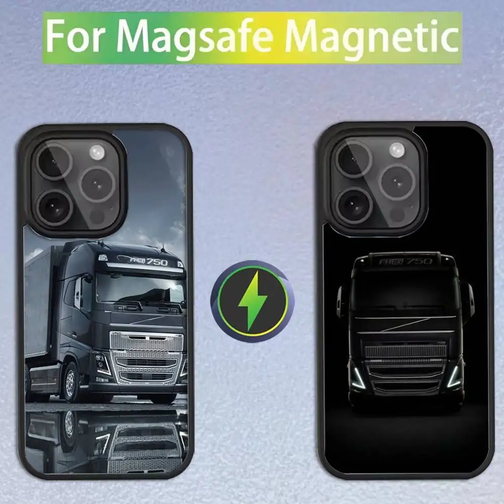 

Car V-Volvo-s-Trucks Phone Case For iPhone 16,15,14,13,12,11,Pro,Max,Plus,Mini,SE Magsafe Magnetic Wireless Charging