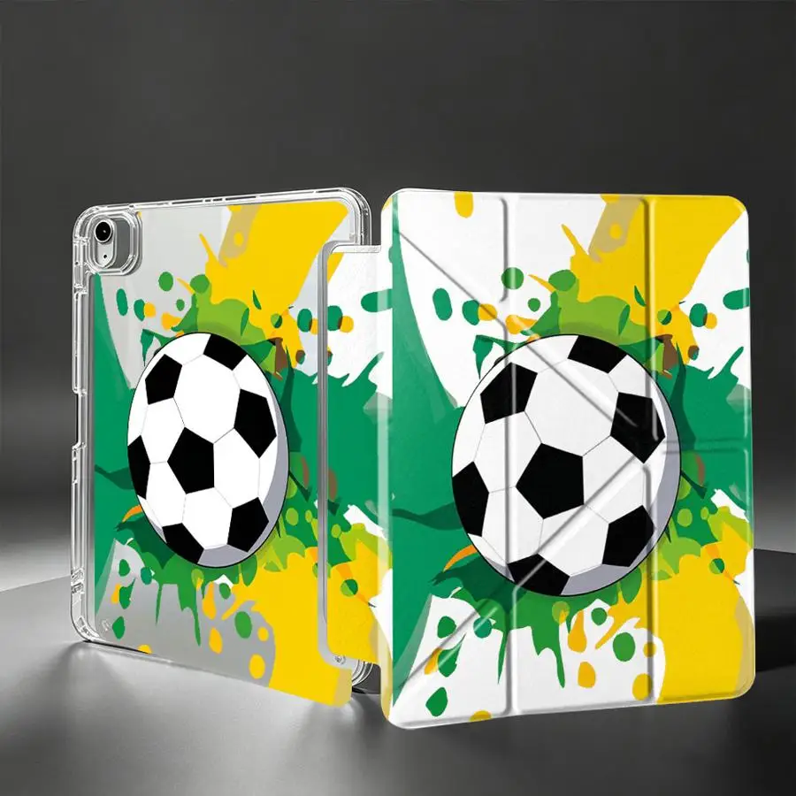With Pen Slot Cover Tablet Case For Samsung Galaxy Tab A9 Plus S10 Lite S8 S9 Plus A8 S7 FE A11 Brazil Soccer