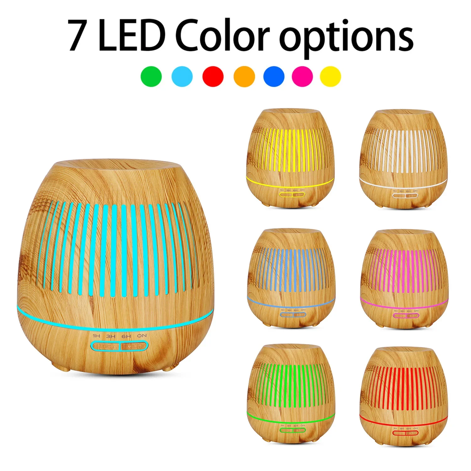 와이파이 스마트 가습기 아로마 테라피 에센셜 오일 디퓨저, 7 색 LED 야간 조명 냉각 안개, 가정용 아로마 테라피 기계