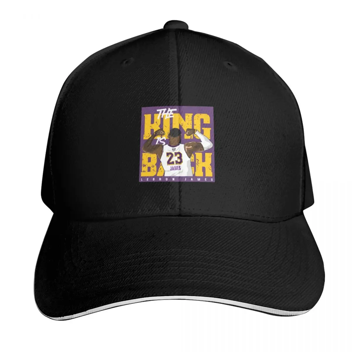

King Is Back The Man Basketball Sport Vintage Baseball Cap Hat Man Luxury New In Hat Visor Luxury Brand Men Golf Wear Women's