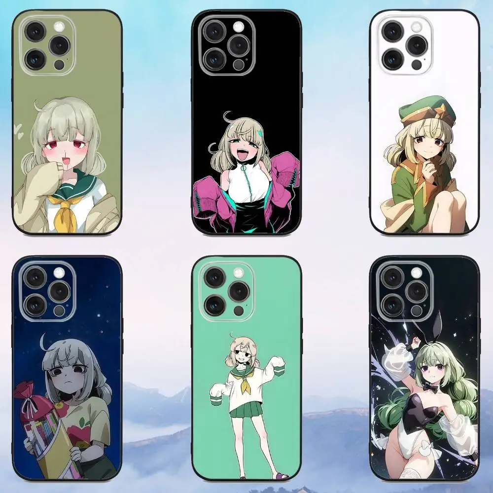 

Phone Case For iPhone 16e,16,15,14,13,12,11,Pro,X,XS,Max,XR,Plus,Mini K-Kiwi Araga Anime Soft Black Cover
