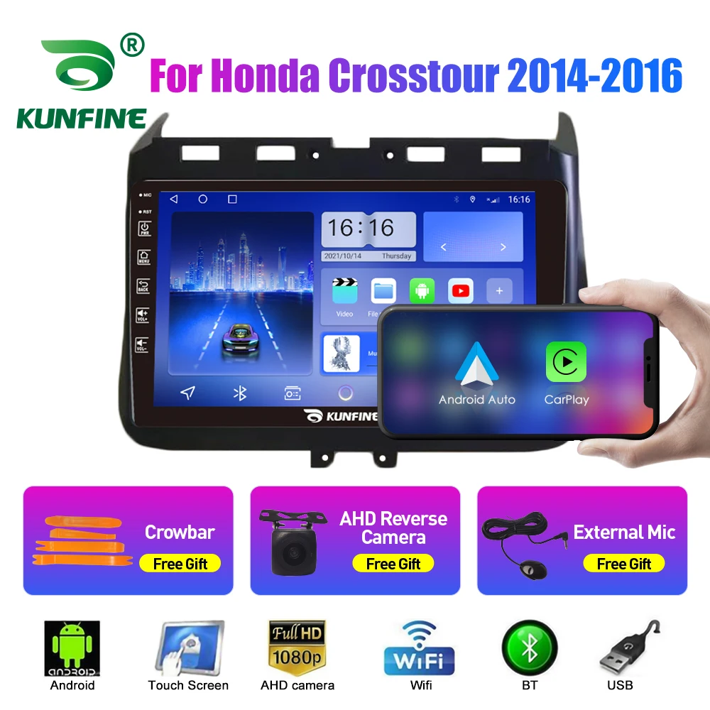 10.33'' Car Radio For Honda Crosstour 2014-16 Android Car Stereo DVD GPS Navigation Player Touch Screen Carplay Android Auto