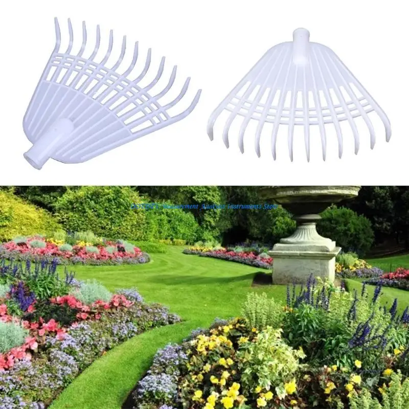 

367D Unique Design Leaf Rake with 12 Tooth Plastic Grass Rake Flower Planting Rake