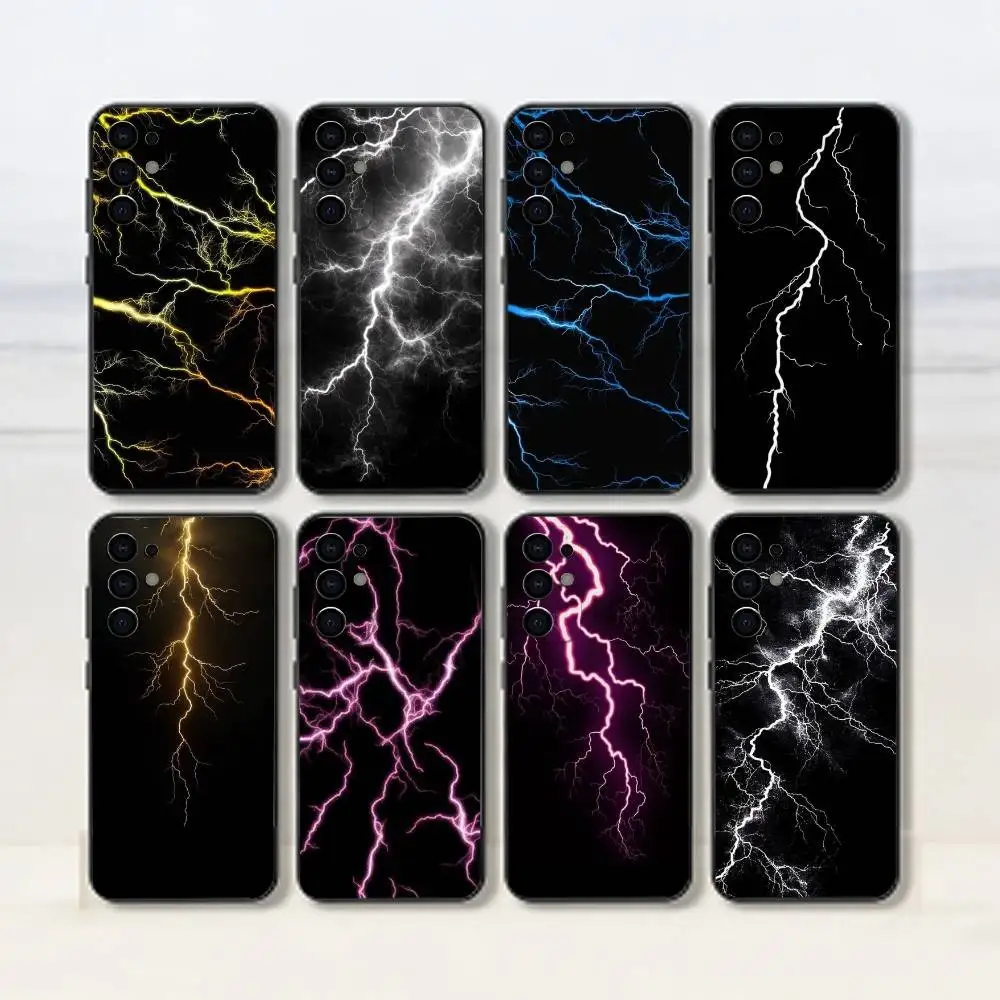 

Cool lighting Phone Case For Samsung S25,S24,S21,S22,S23,S30,Ultra,S20,Plus,Fe,Soft Silicone Black Cover