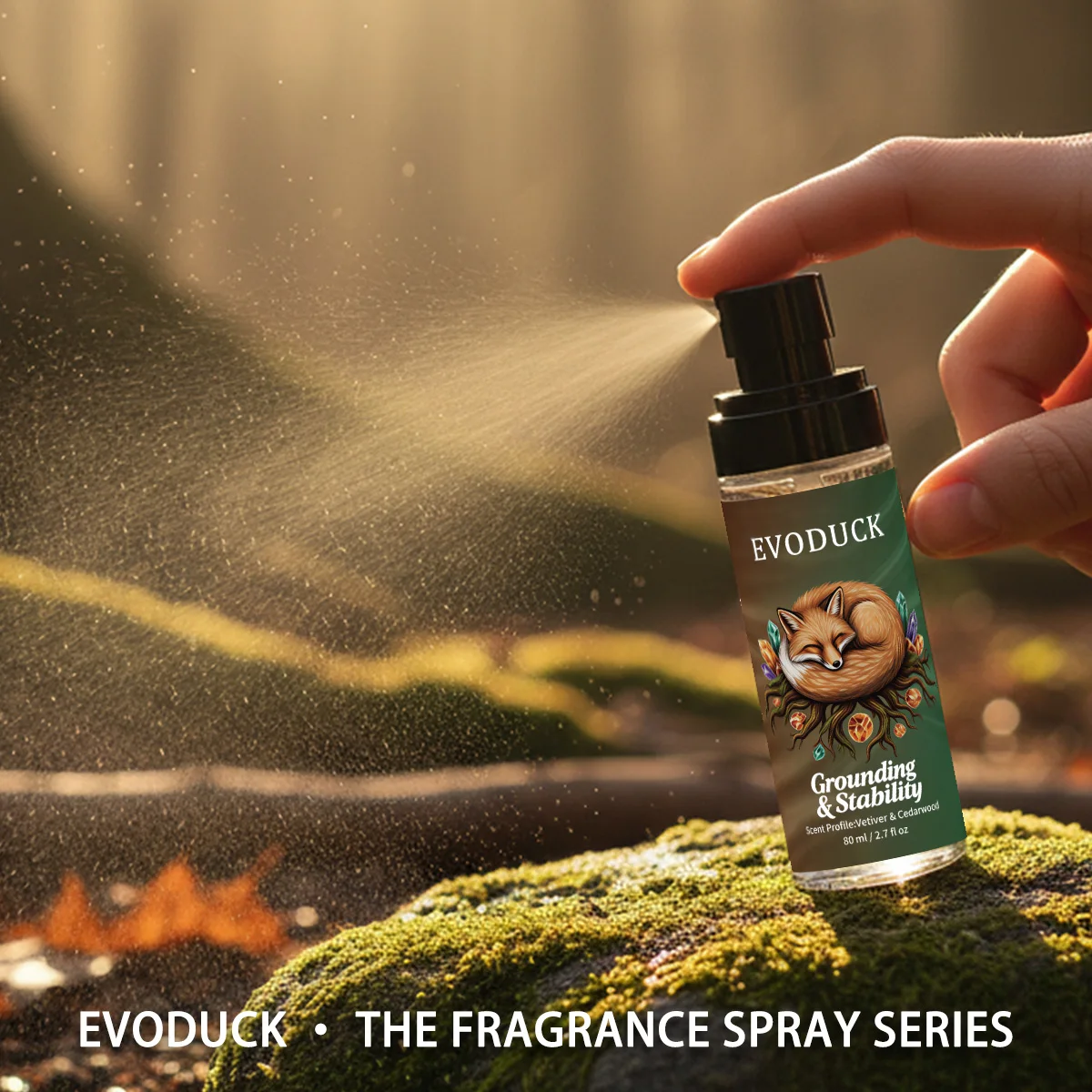 

80ml Perfume Body Deodorant Spray, Air Freshener Law of Attraction Grounding Manifestation Energy Long-lasting Natural Fragrance