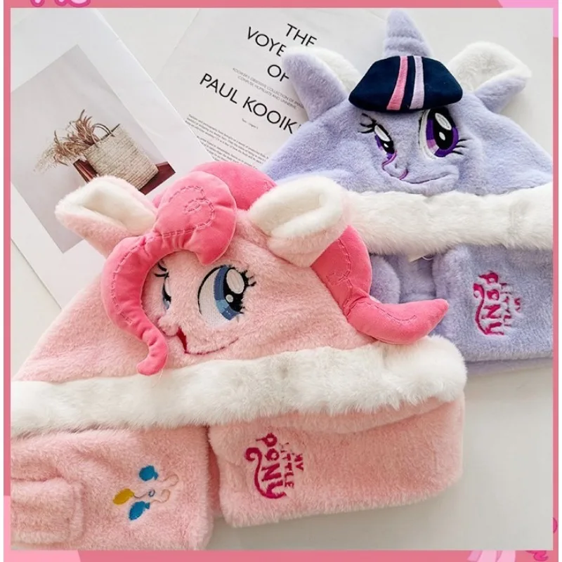 

Очаровательная шапка My Little Pony, шарф, комбинированный теплый зимний аксессуар для косплея