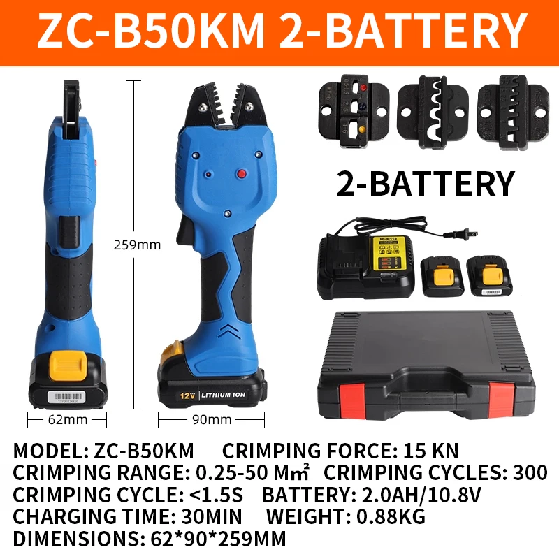Electric Hydraulic Terminal Block Cold Crimping Pliers Charging Miniature Electrician's Multi-Function Crimping Pliers with Copp