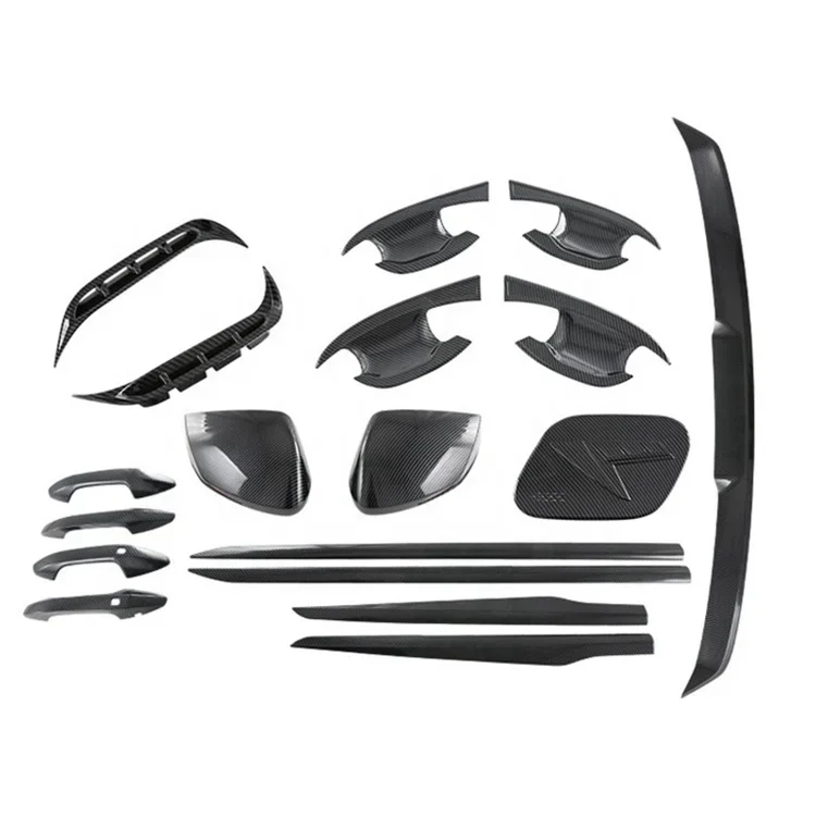 WZXD Car Chrome Accessories Combo kit Full Exterior Decoration Covers Handle Mirror Lamp Trim For Kia Sportage 2022