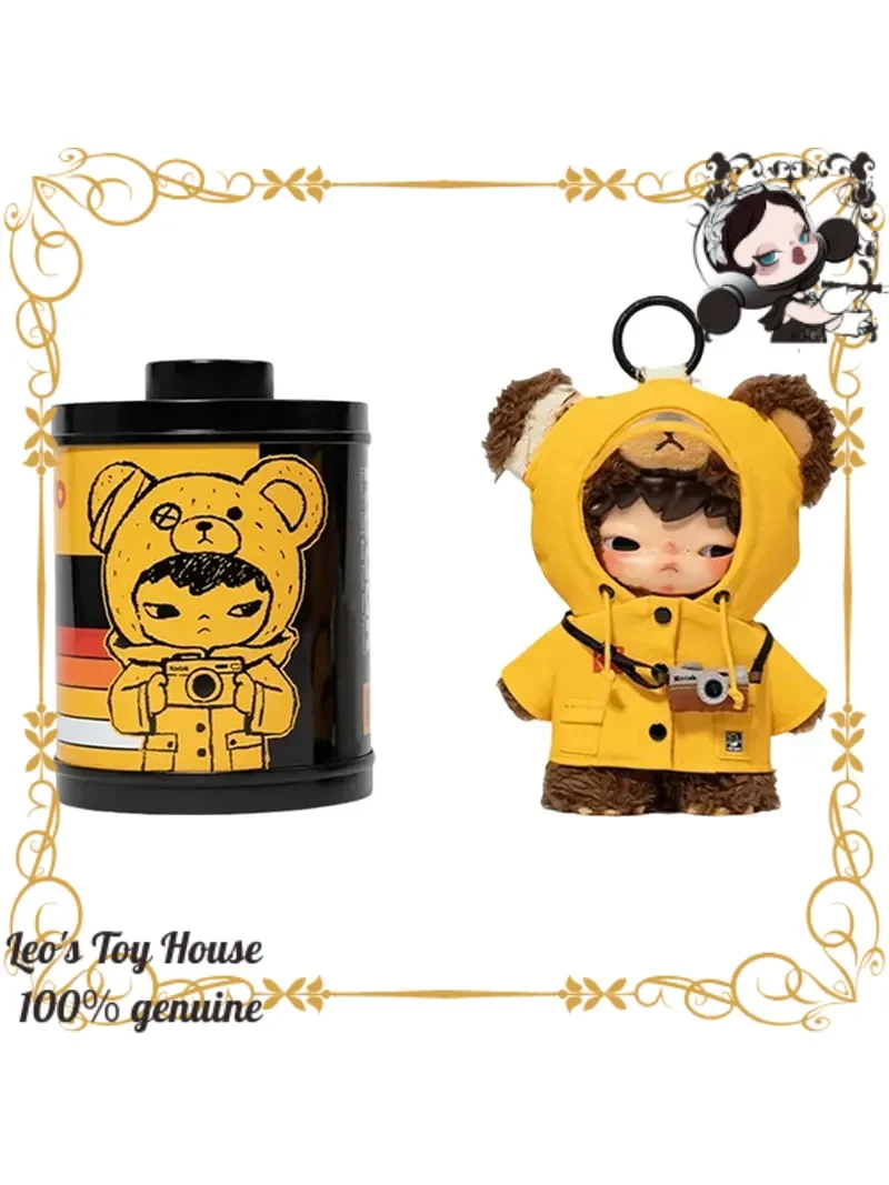 

POPMART Hirono x Kodak Click Bear Vinyl Plush Keychain Retro Film Hang Card Art Keepsake Holiday Surprise Decor