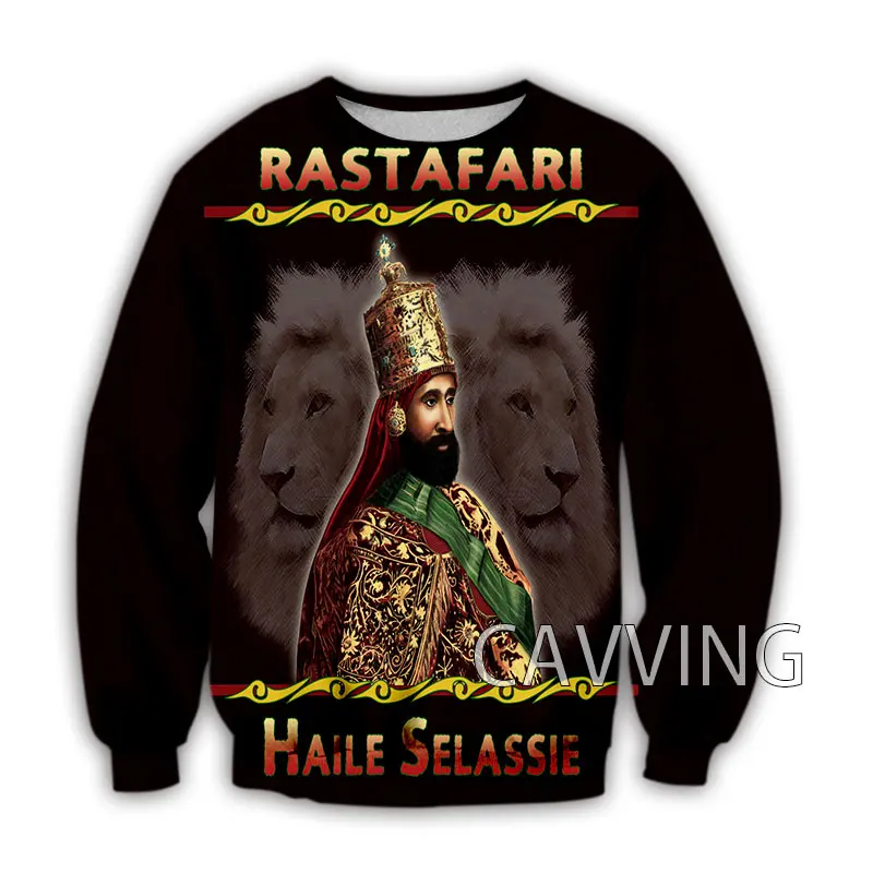 New Fashion Women/Men's 3D Print  HAILE SELASSIE I  Crewneck Sweatshirts Harajuku Styles Tops Long Sleeve Sweatshirts