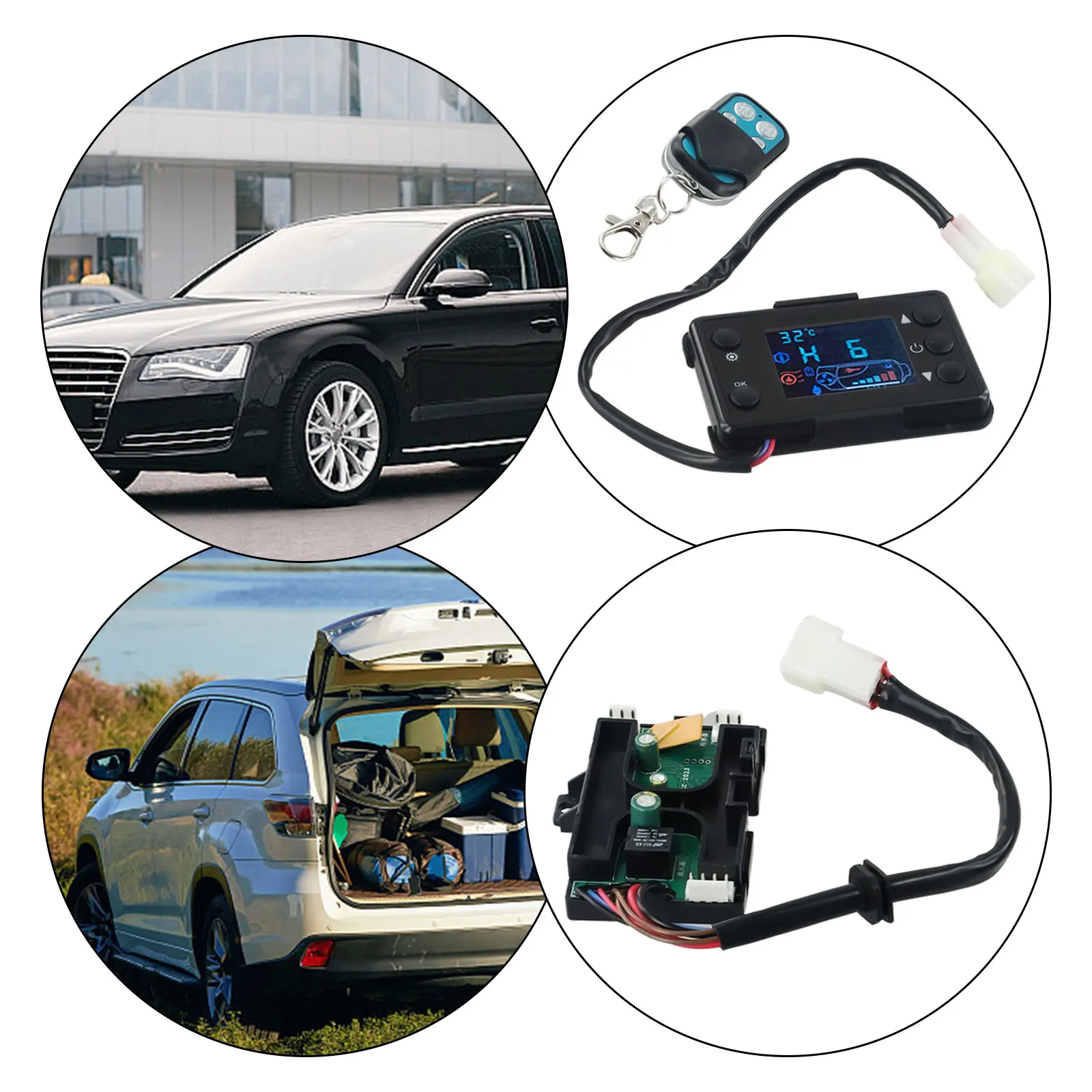 Air Diesel Heater Remote Control System Featuring LCD Switch and Motherboard for 3KW 5KW 8KW 12V 24V Applications