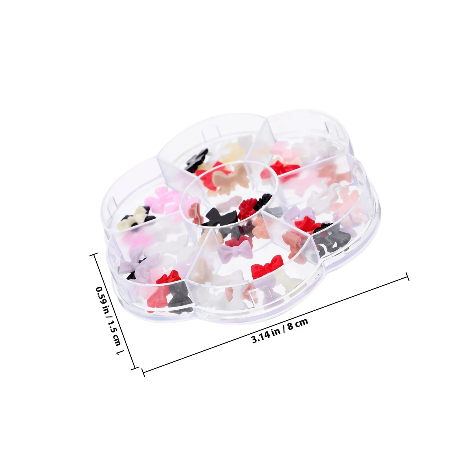 1 صندوق فراشة عقدة مسمار الفن سحر 3D لطيف القوس زينة للأظافر هلام الاكريليك DIY المرأة المألوف عطلة الأظافر #4