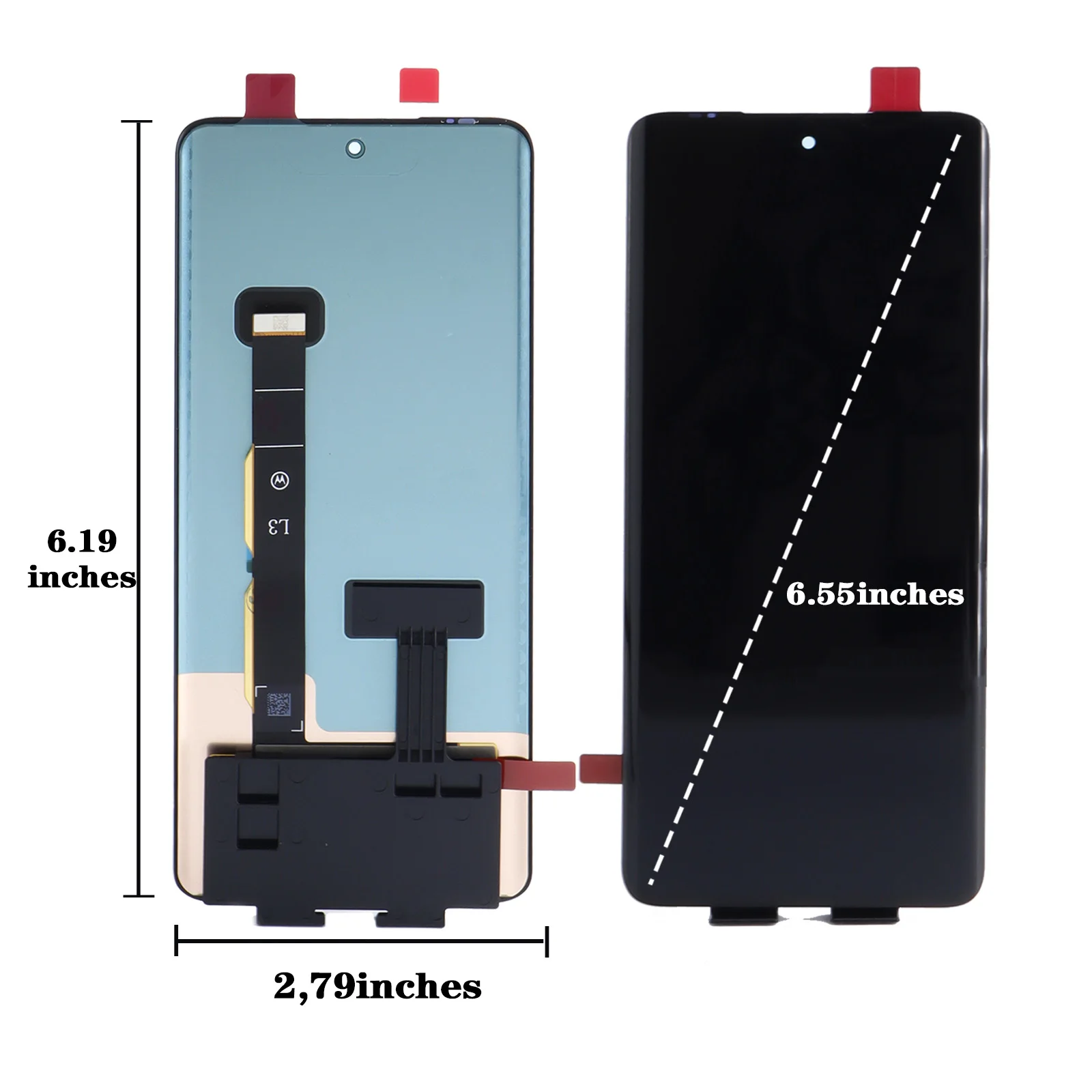 6.55'' Original For Motorola Edge40 LCD XT2303-2Display Screen With fingerprints Touch Panel Digitizer For Moto Edge 40 LCD