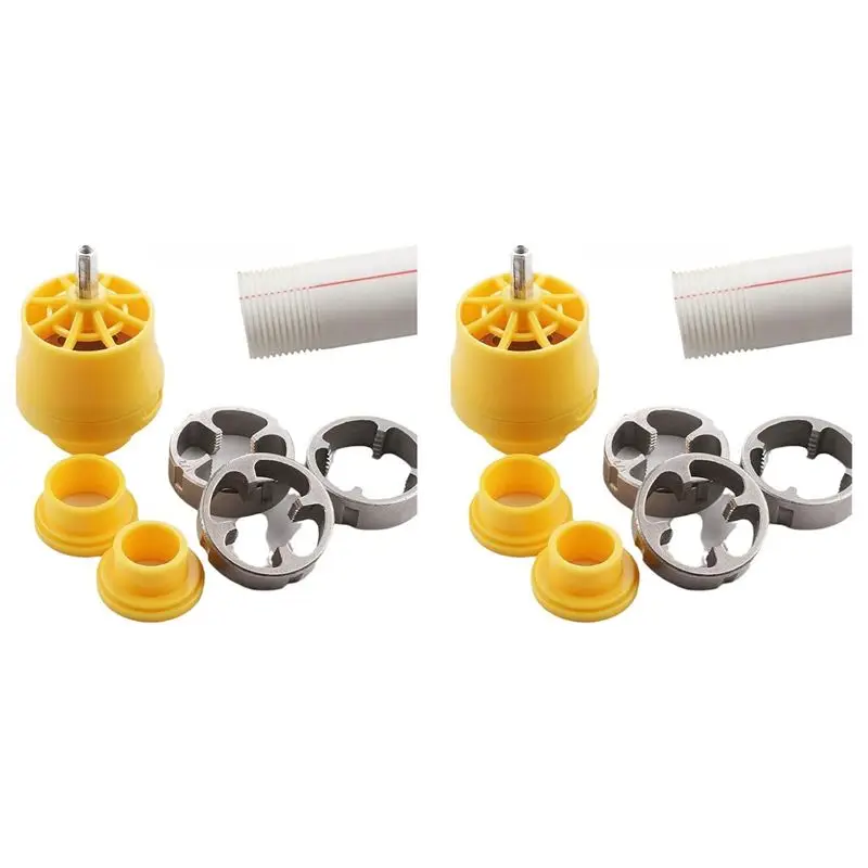 

AT21-2 Set PVC Thread Maker Tool For Electric Drill,Electric Drill PVC Thread Maker Tool,Pipe Threader Plumbing Tool