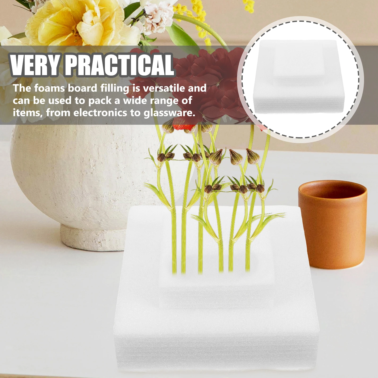 

Wedding Flower Florist Supplies Square Plant White Floral Floral Foam For Flowers Foam Blocks Florist Supplies