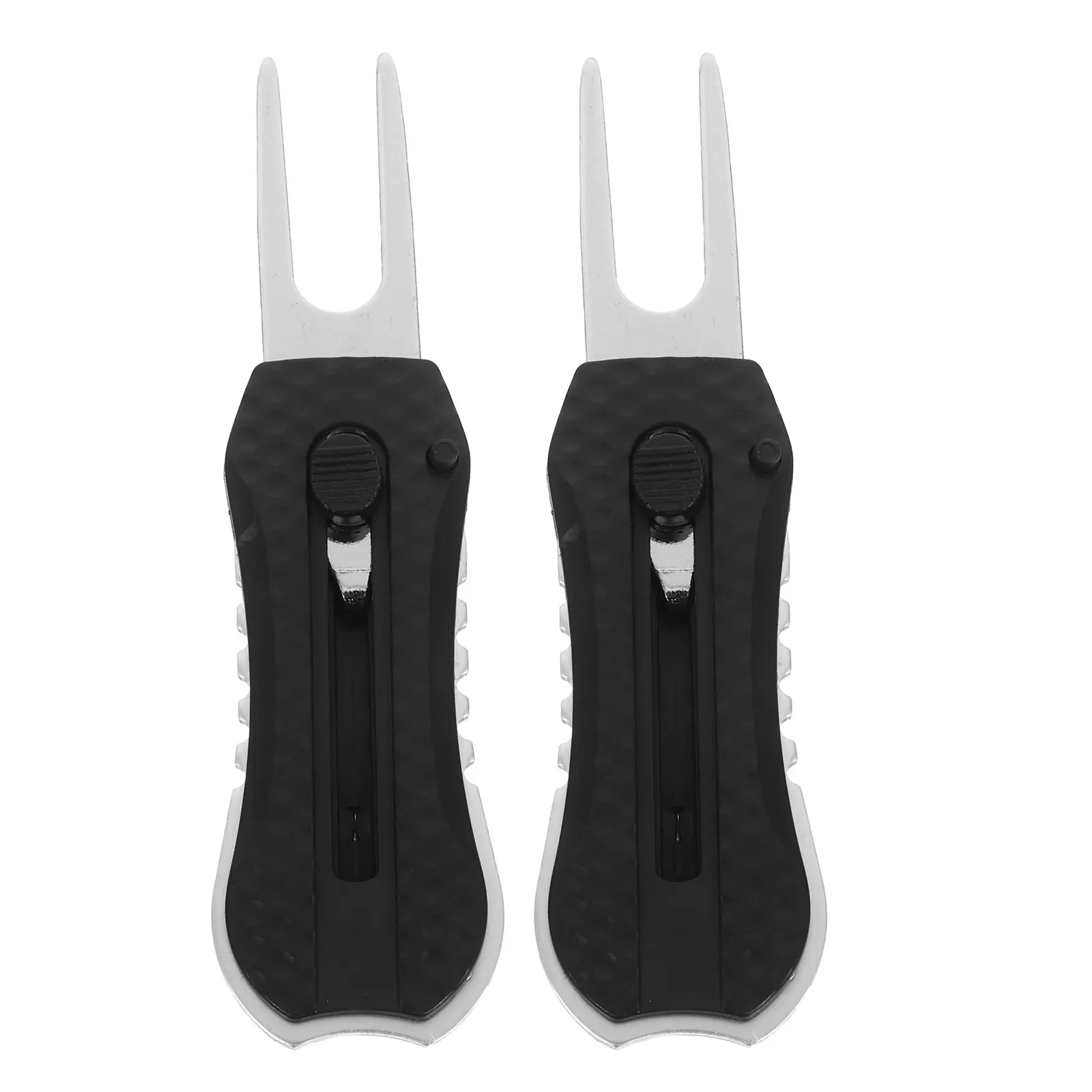 

Professional Foldable Divot Tool Metal Golf Green Fork Multifunctional Turf Repair Ball Marker Compact Portable Golf Accessories